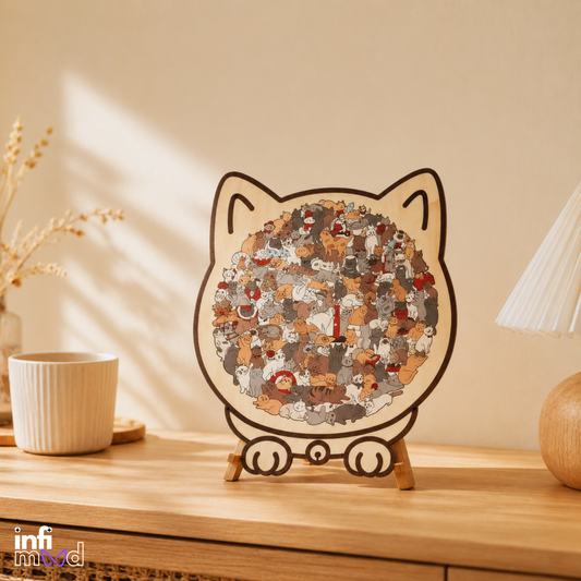 InfiMood Zen Cat Art Puzzle