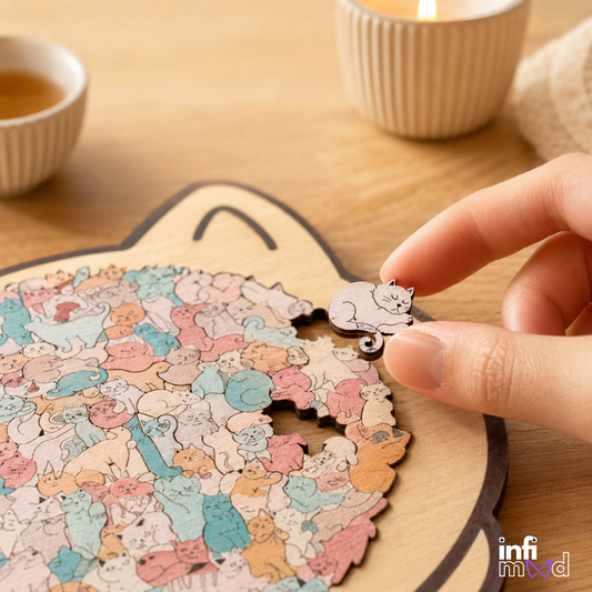 InfiMood Zen Cat Art Puzzle